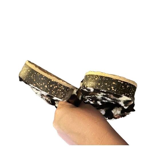 Leopard Print Fur Lined Birkenstock Type Sandal - Picture 8 of 9